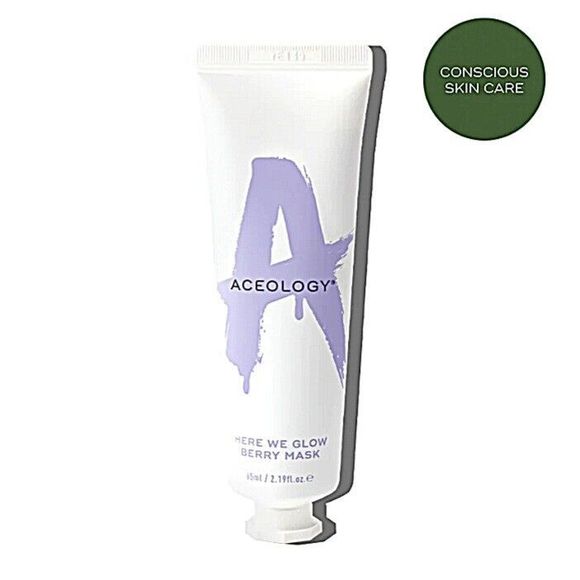 NIB Aceology Here We Glow Berry Mask 65ml/2.19oz - Picture 2 of 7